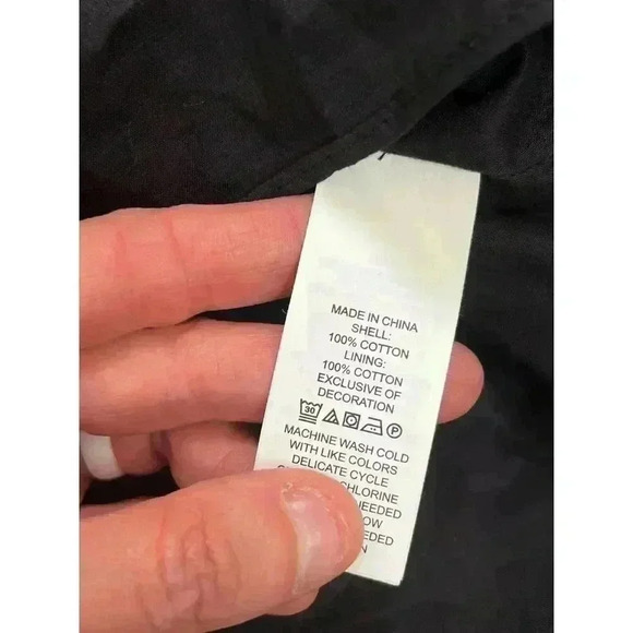 Kate Spade Mosaic Embroidered Skirt Mini Lined Black White Size M NWT Pull On - Picture 5 of 11